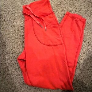 lululemon athletica Bright Red Drawstring Joggers